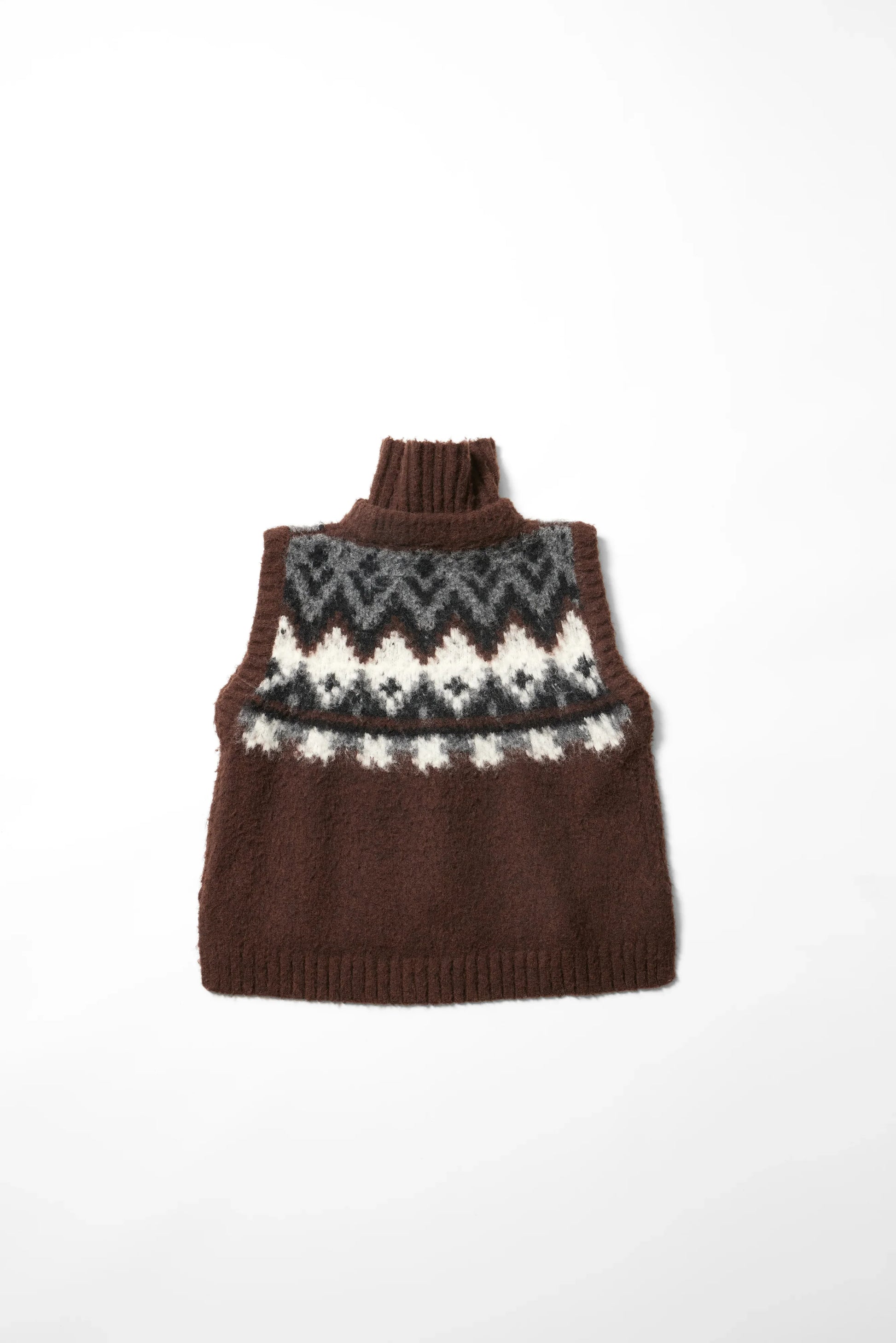 Gilet en tricot jacquard à fils tirés "Ériu" - aLORS online store