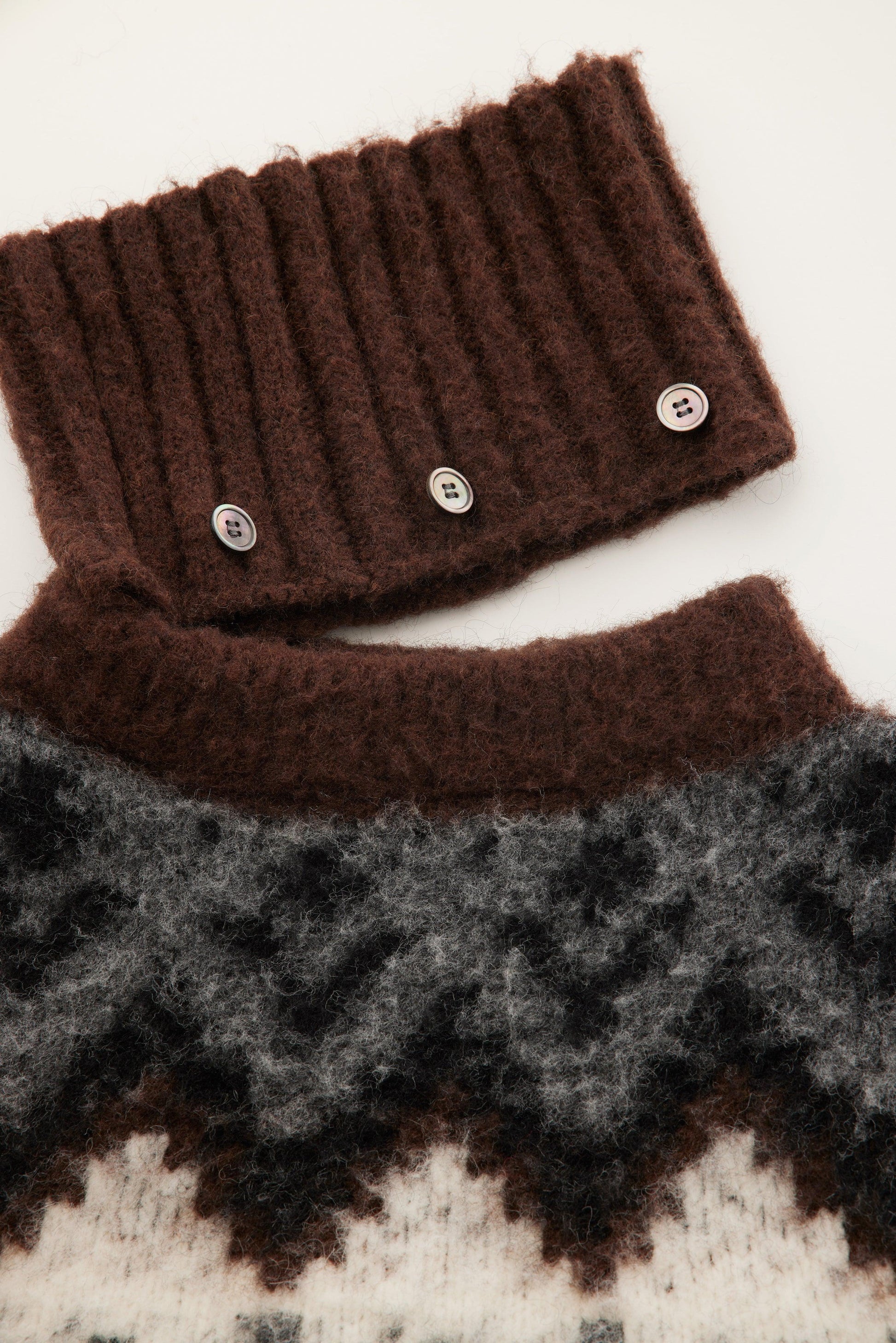 Gilet en tricot jacquard à fils tirés "Ériu" - aLORS online store