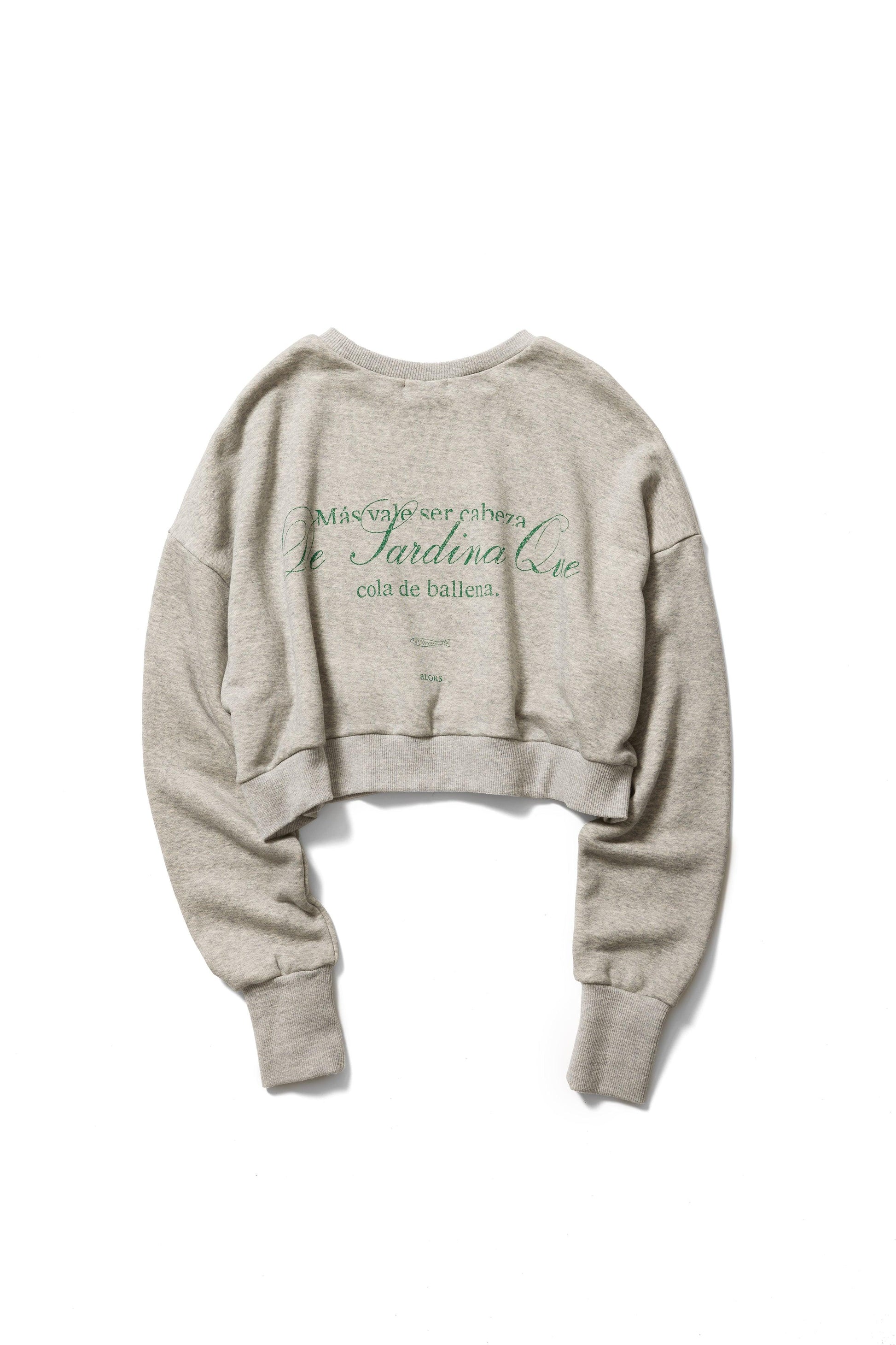 Sweat-shirt Sardina グレー - aLORS online store