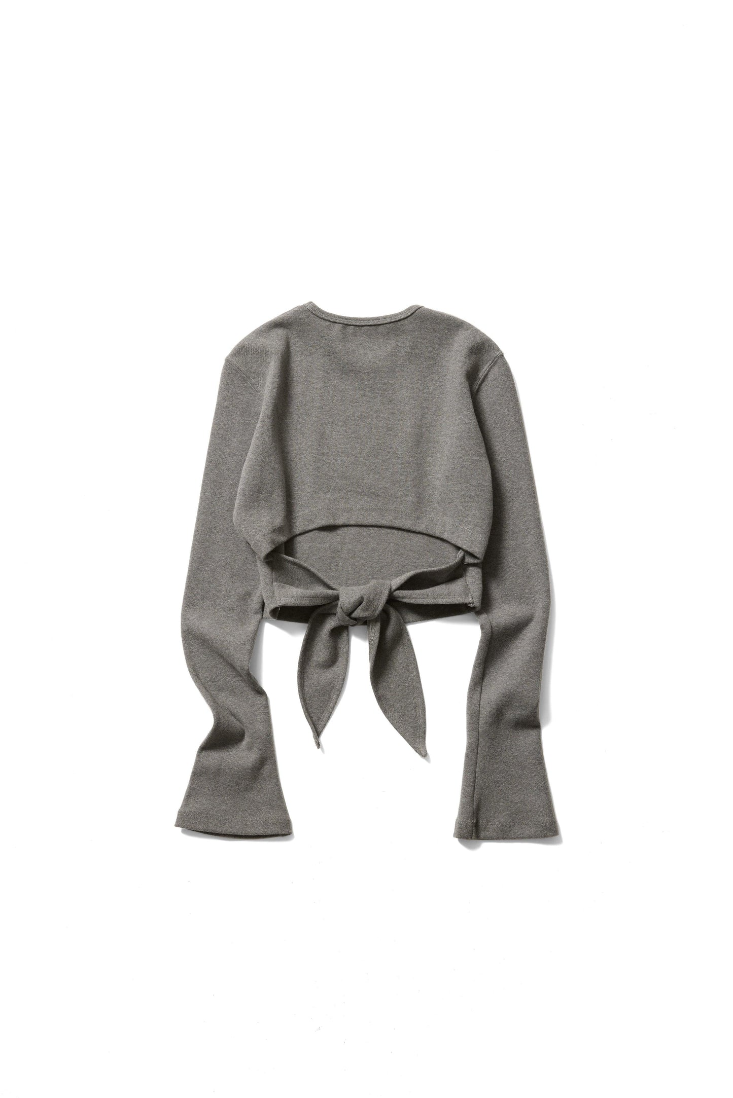 Haut court ouvert au dos Ondine グレー - aLORS online store