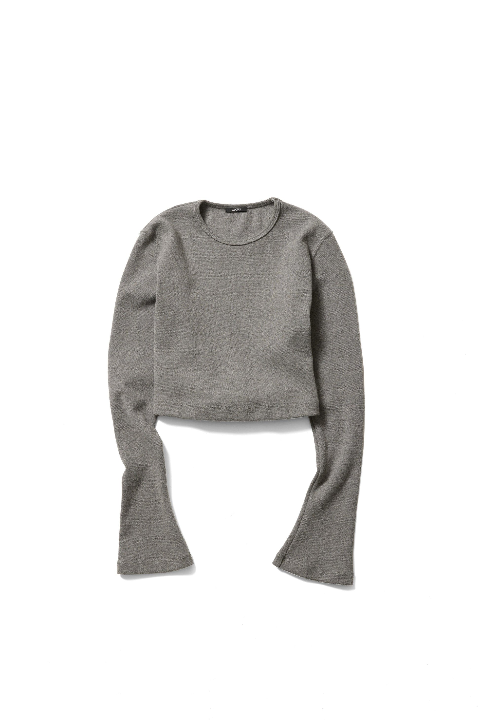 Haut court ouvert au dos Ondine グレー - aLORS online store