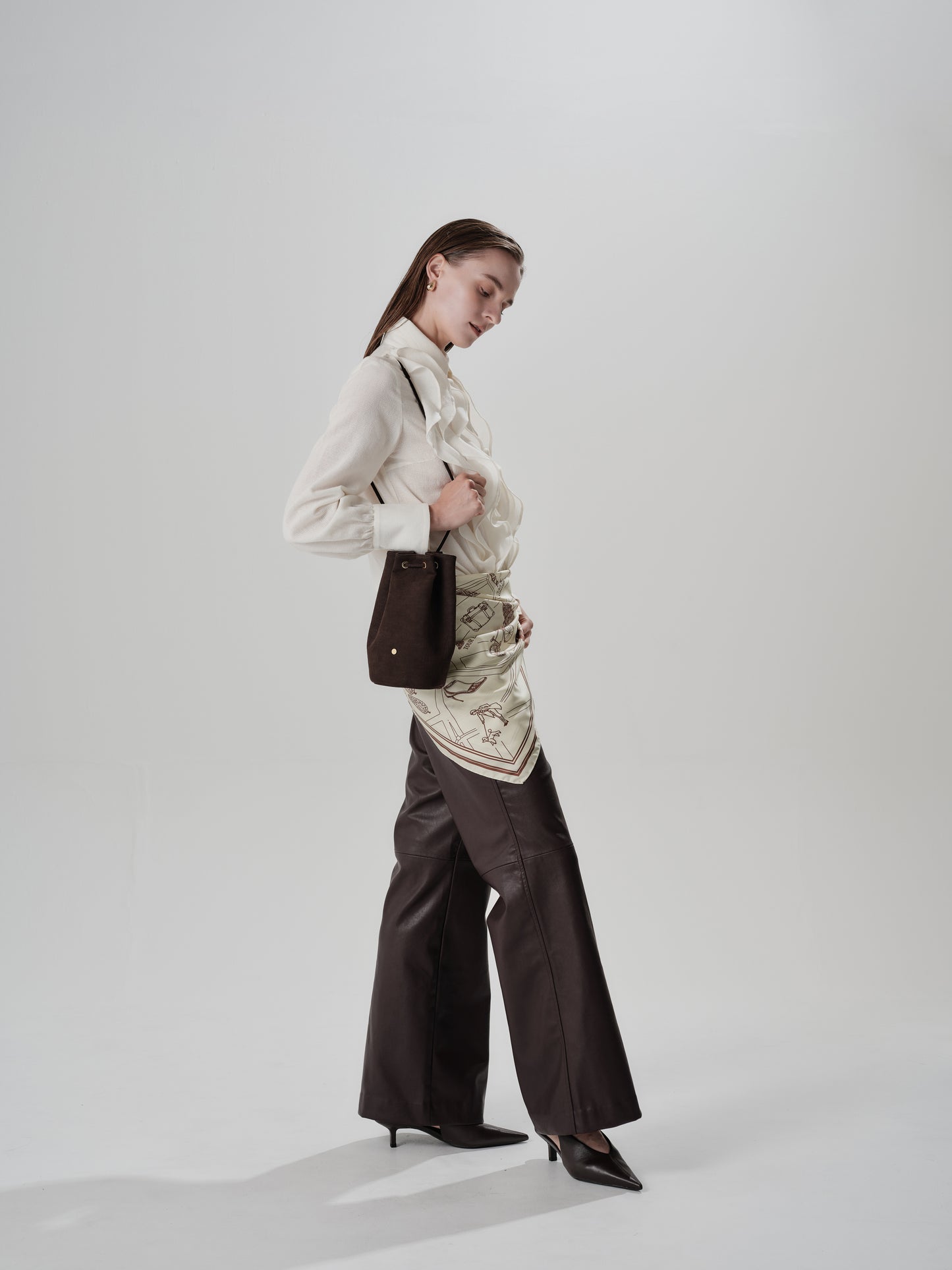 Sac Alcantara Brun