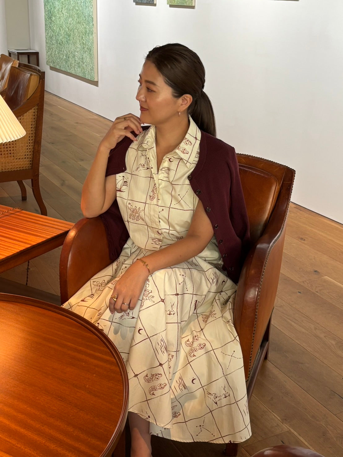 Buyee様専用　商品ページ Jupe "Astrifera" Ivory × Bordeaux