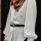 Foulard Ex-libris Paris x aLORS - An Exceptional Collaboration (Ivory x Bordeaux) 90x90cm Scarf