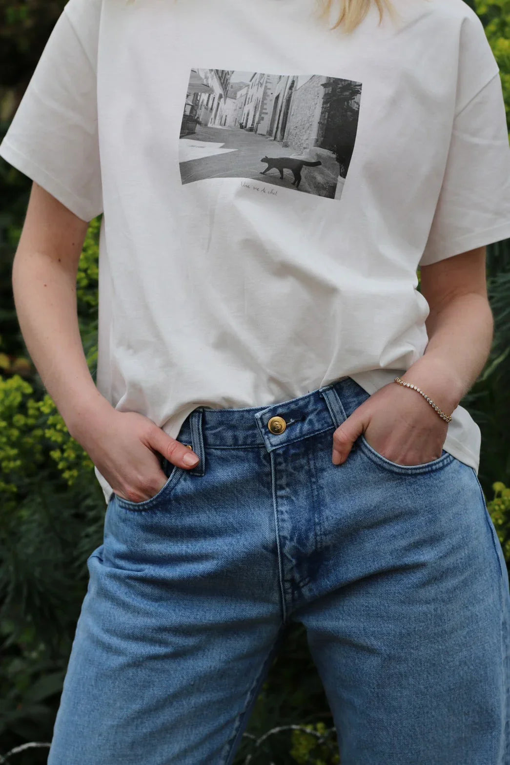 T-shirt à manches courtes【Une vie de chat】 - aLORS online store