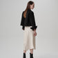 Veste courte en Alcantara Noir de Lune Artemis