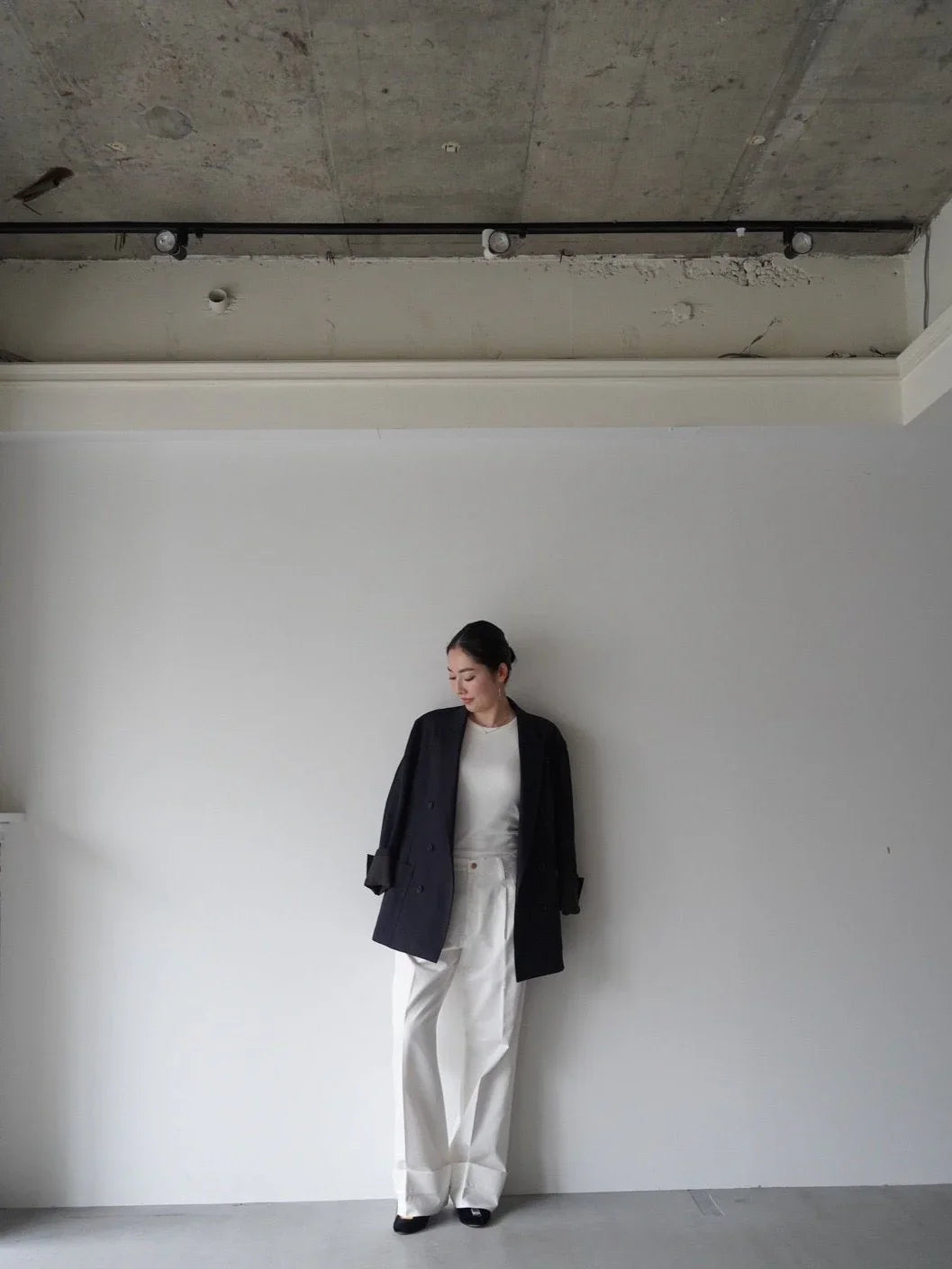 Pantalon chino 【a】ホワイト - aLORS online store