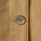 Veste courte en Alcantara Camel Caramel