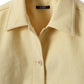 Veste courte en Alcantara Jaune Beurre