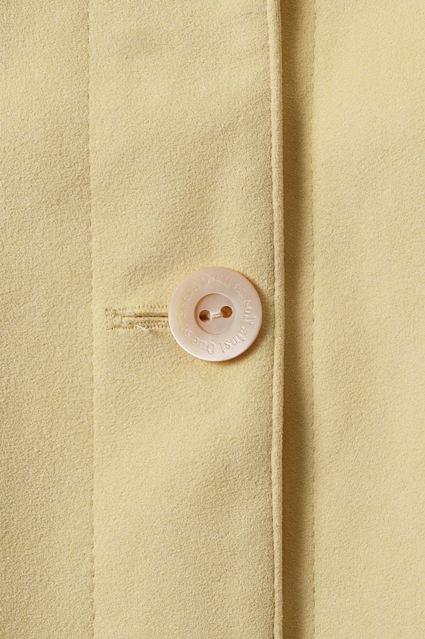 Veste courte en Alcantara Jaune Beurre