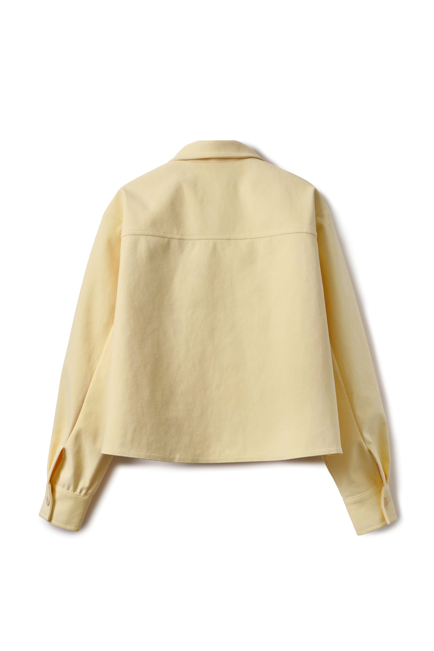 Veste courte en Alcantara Jaune Beurre