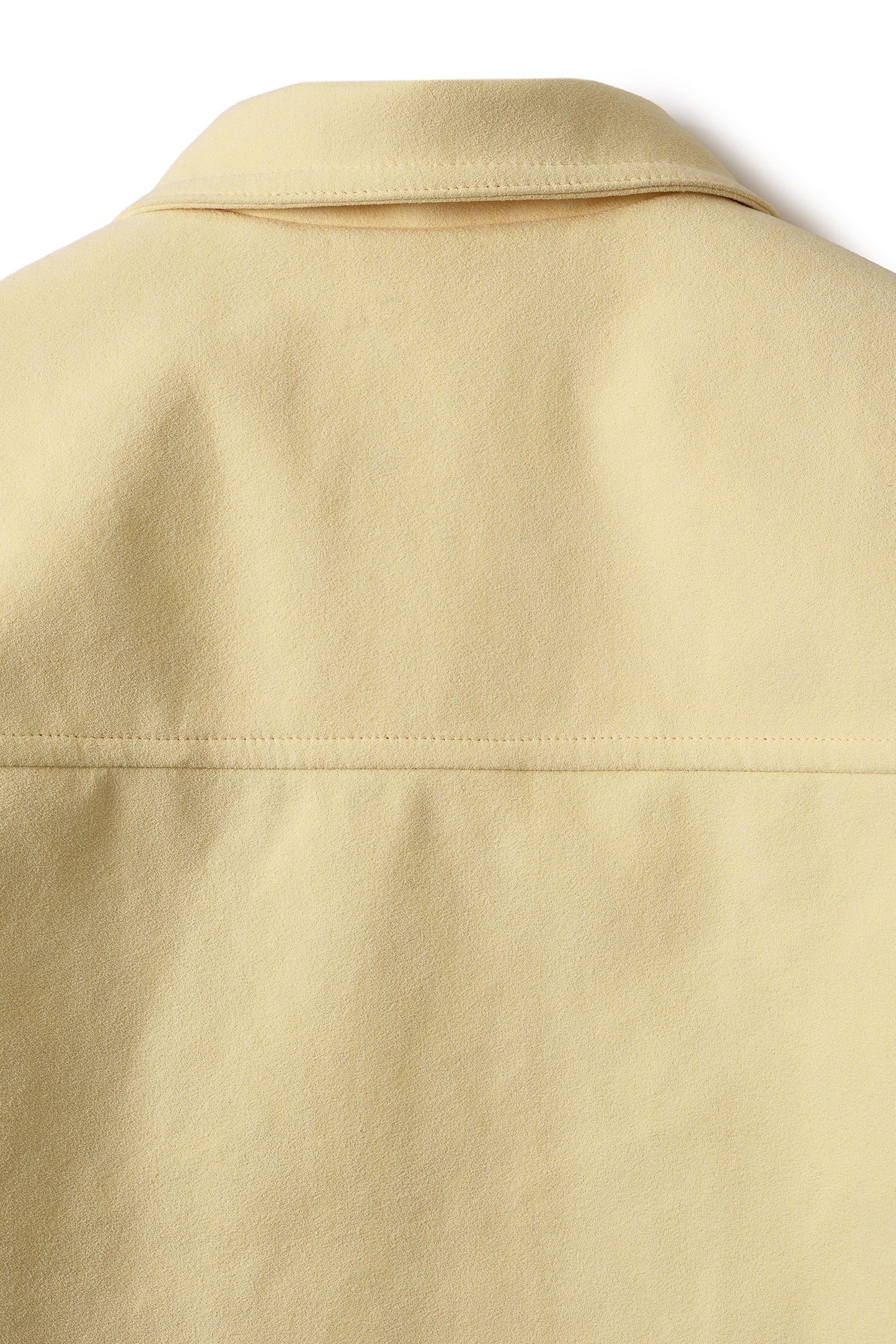Veste courte en Alcantara Jaune Beurre