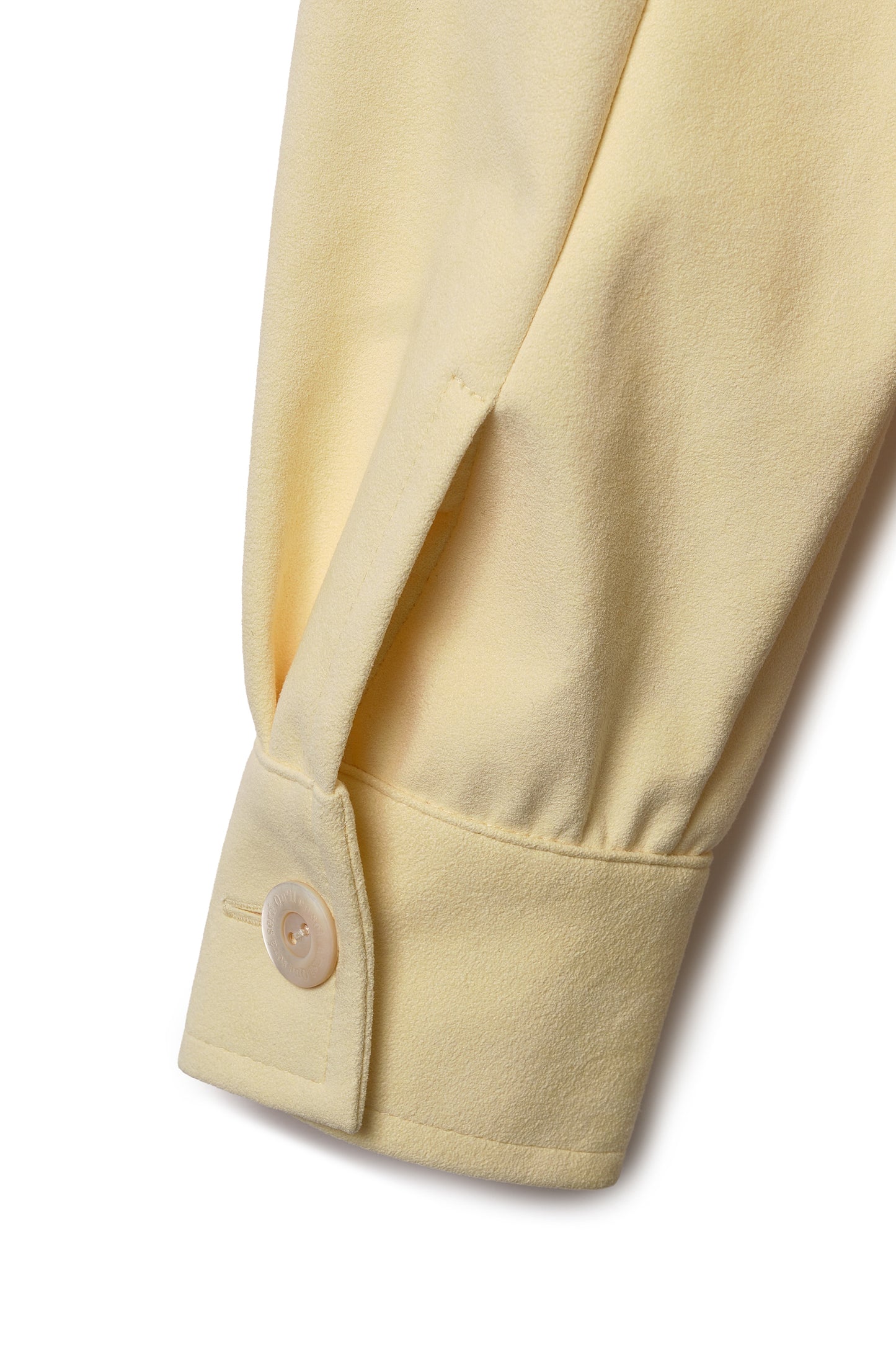 Veste courte en Alcantara Jaune Beurre
