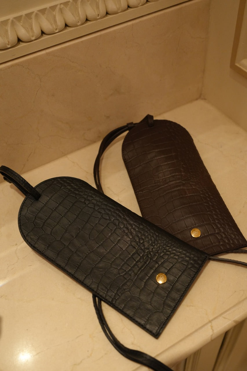 Ci Vediamo Sunglasses Case Dark Brown アイウェアケース