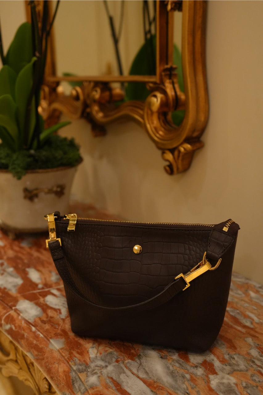 Tutto a Posto Pouch Dark Brown ミニバッグ/ポーチ