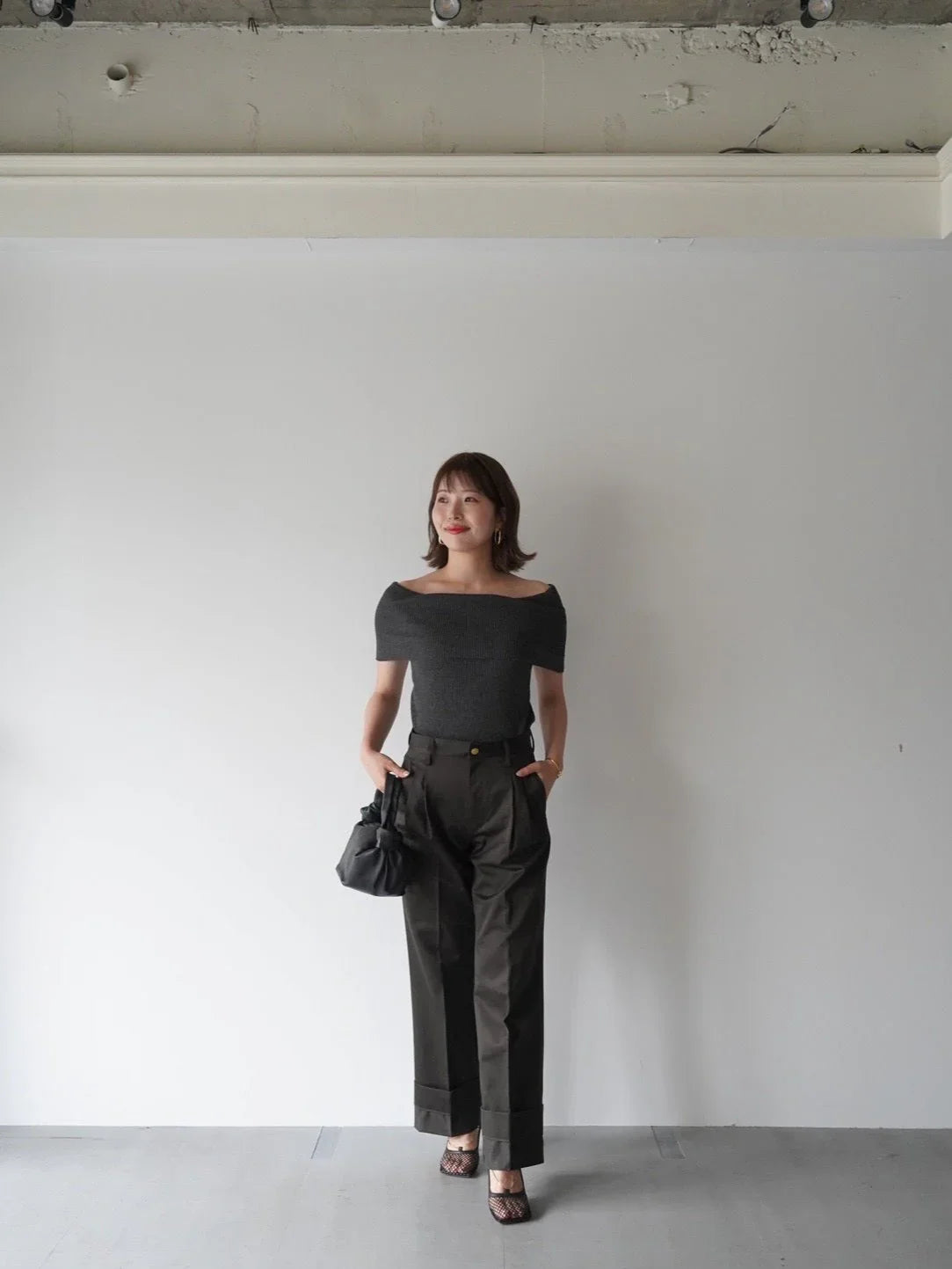 Pantalon chino 【a】ダークエスプレッソカーキ - aLORS online store