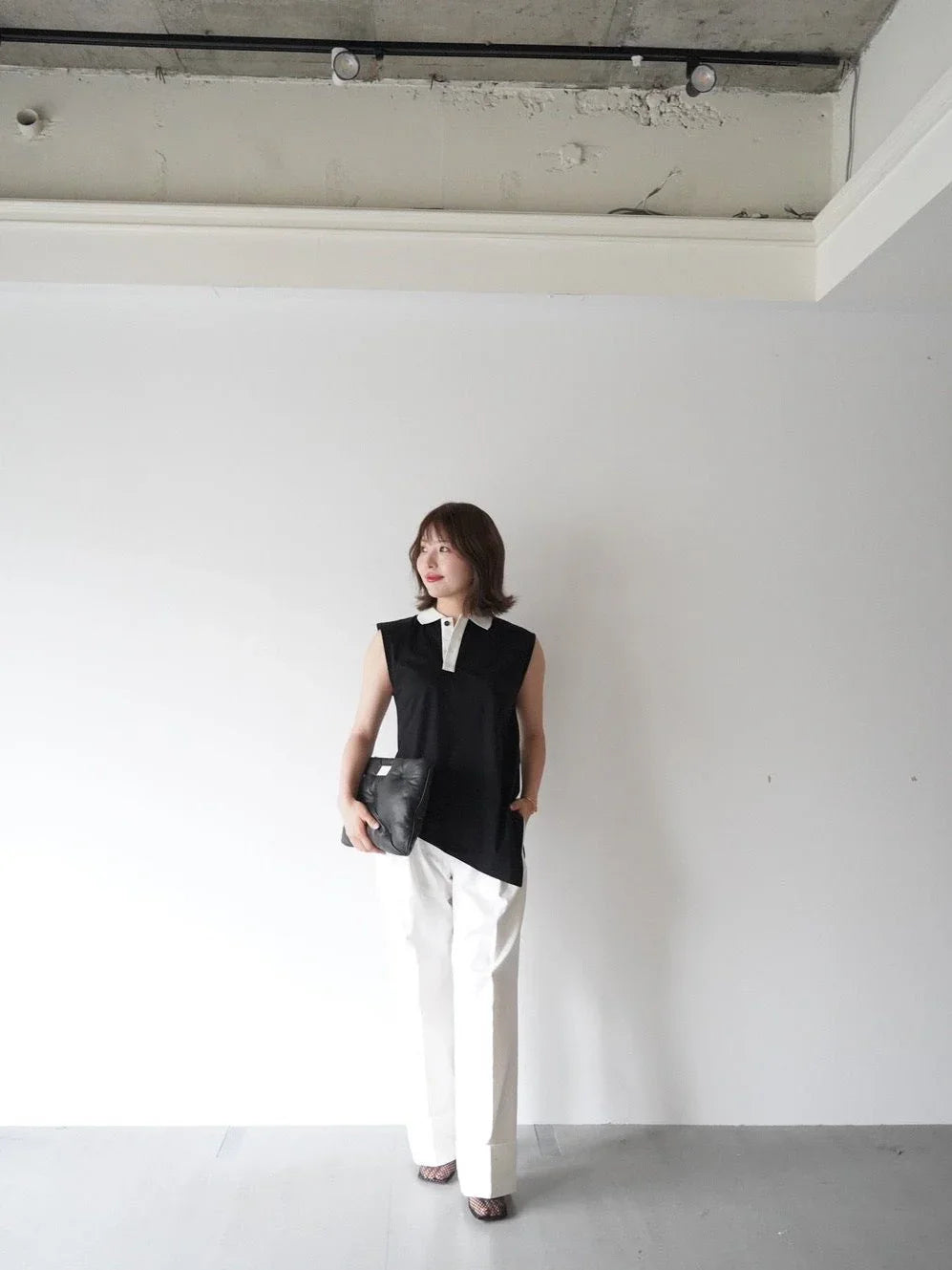 Pantalon chino 【a】ホワイト - aLORS online store