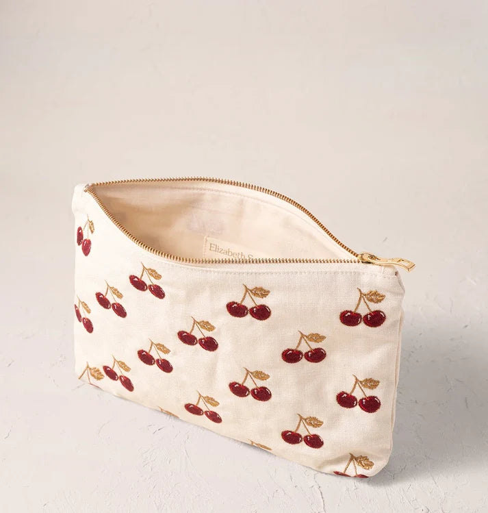 aLORS Select [Elizabeth Scarlett] Honey Bee Charcoal Velvet Open Flat Makeup Bag