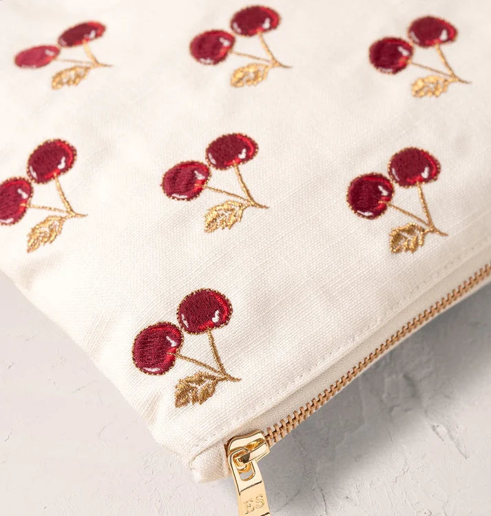 aLORS Select [Elizabeth Scarlett] Honey Bee Charcoal Velvet Open Flat Makeup Bag