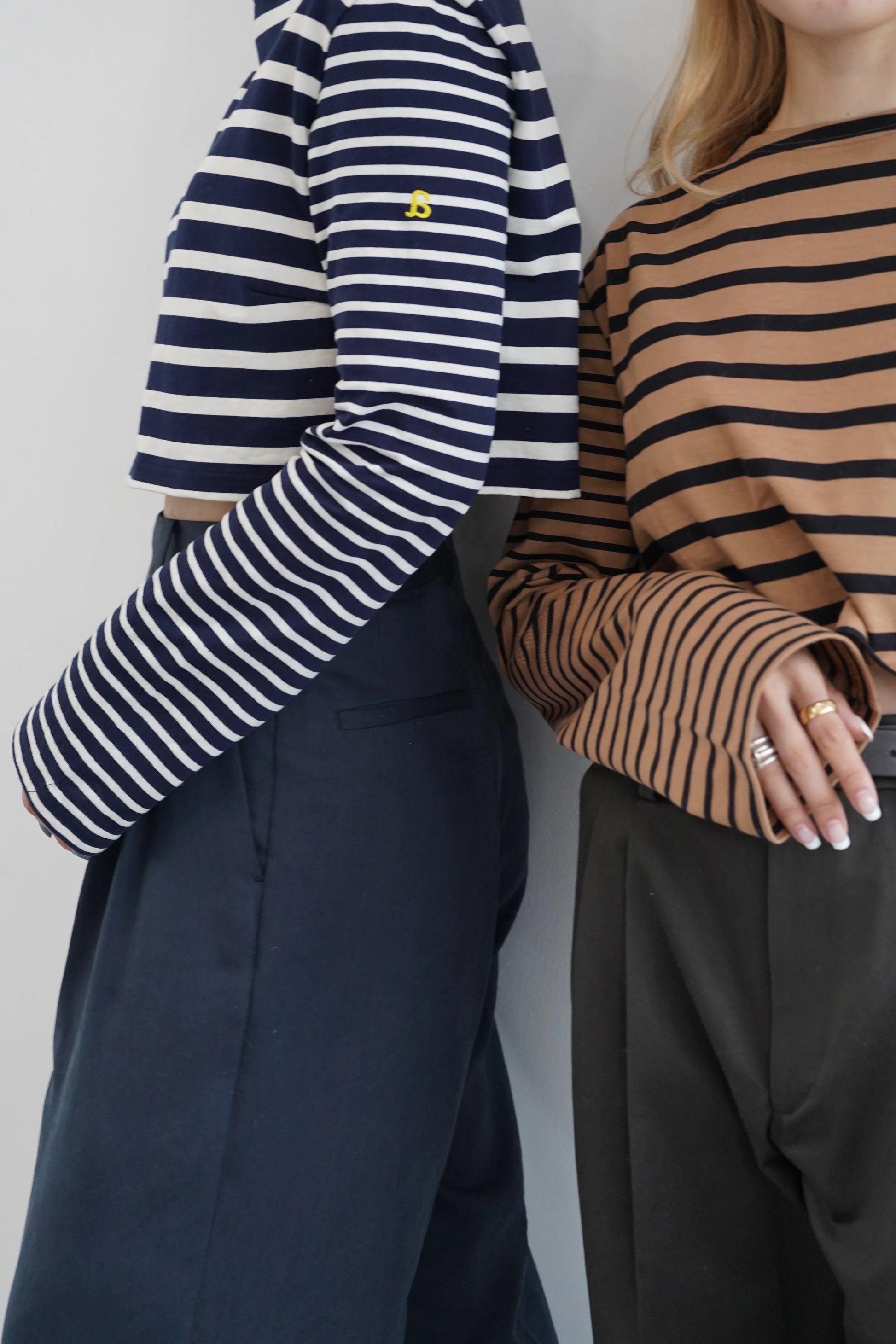 Haut marinière 【a】 ネイビー×アイボリー　 - aLORS online store