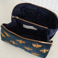 aLORS Select【Elizabeth Scarlett】Honey Bee Charcoal Velvet Open Flat Makeup Bag