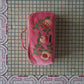 aLORS Select【Elizabeth Scarlett】Summer Peach Velvet Open Flat Makeup Bag - Spiced Coral