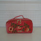 aLORS Select【Elizabeth Scarlett】Summer Peach Velvet Open Flat Makeup Bag - Spiced Coral