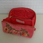 aLORS Select【Elizabeth Scarlett】Summer Peach Velvet Open Flat Makeup Bag - Spiced Coral