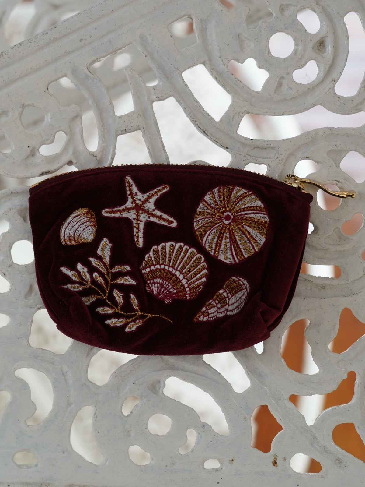 aLORS Select【Elizabeth Scarlett】Ocean Treasures Velvet Coin Purse - Port