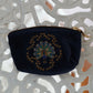 aLORS Select【Elizabeth Scarlett】Botanical Peacock Velvet Coin Purse - Indigo