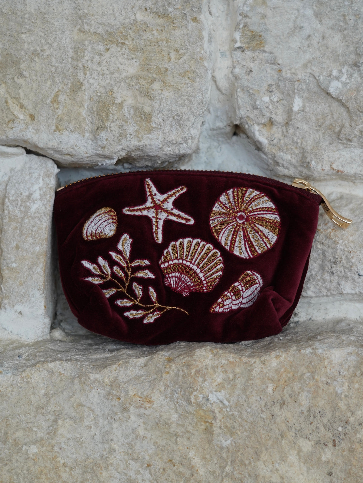 aLORS Select【Elizabeth Scarlett】Ocean Treasures Velvet Coin Purse - Port