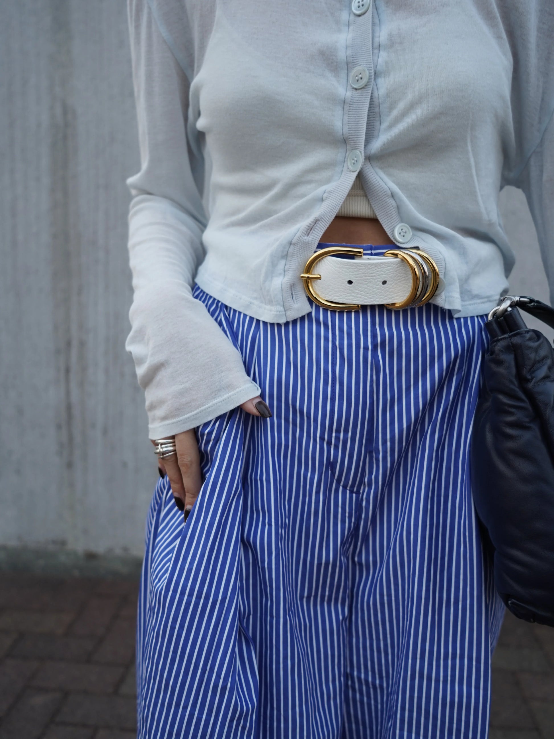 Cintura "Anello di enigma" Panna cotta(ホワイト) - aLORS online store