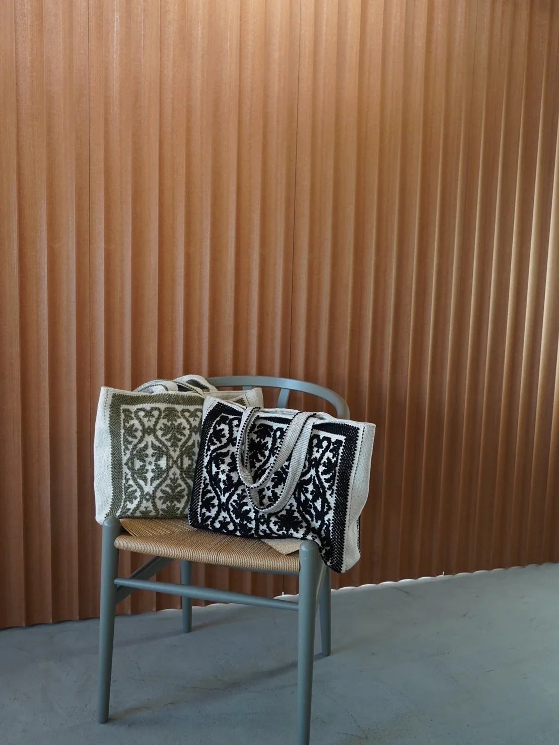 Tote Fiocco Leccese　トートフィオッコレッチェーゼ　オリーブ（セージカーキ） - aLORS online store