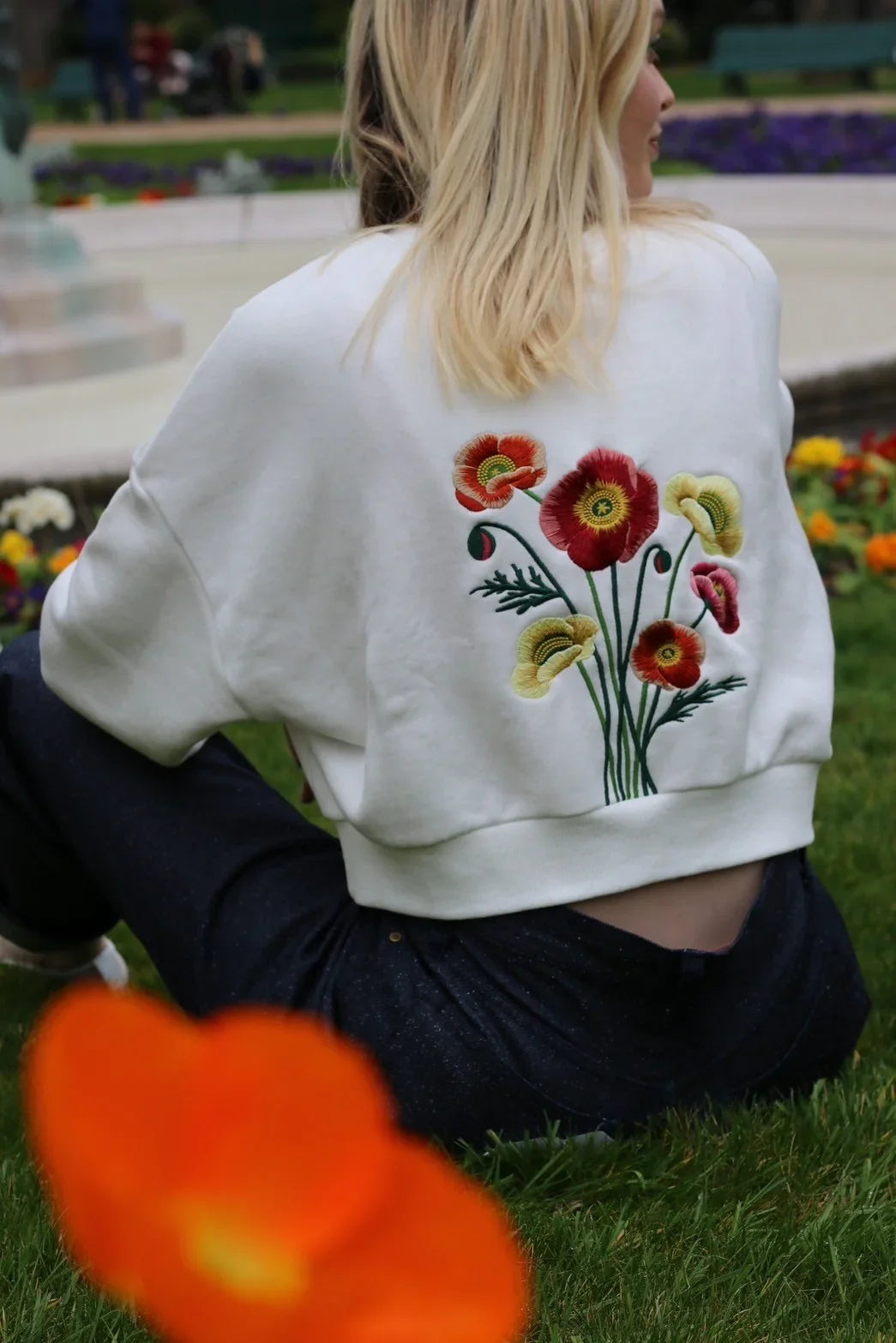 最終値下げaLORS paris Sweat-shirt Coquelicots Vivaldi!