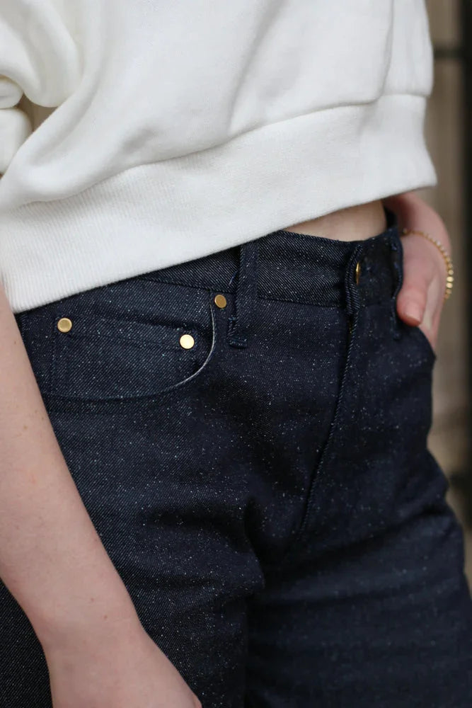 Jean a】Indigo sucre glace – aLORS online store