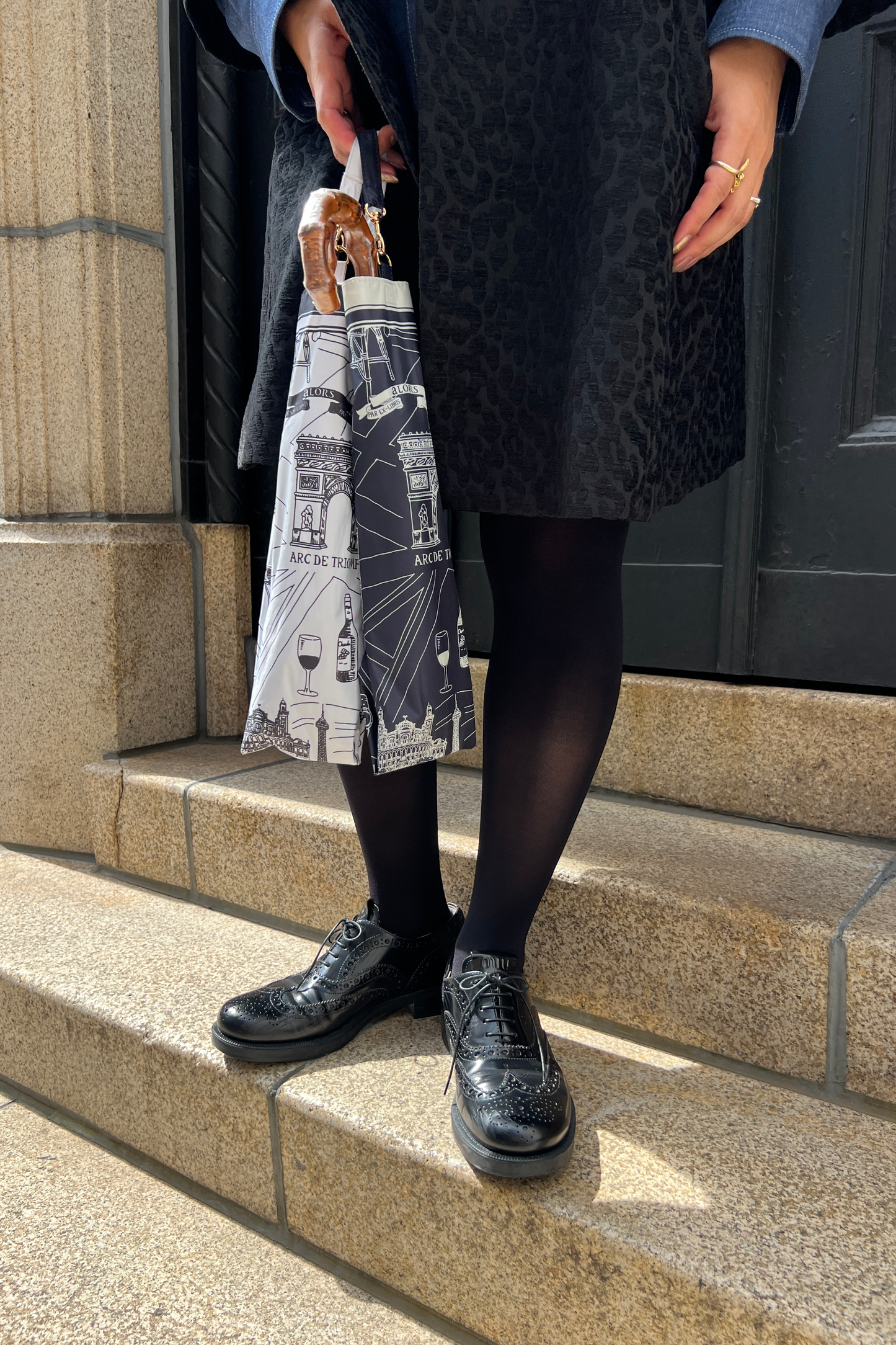 Soleil & Pluie Ex-libris Paris x aLORS - une collaboration d'exception (ダークネイビーx アイボリー)