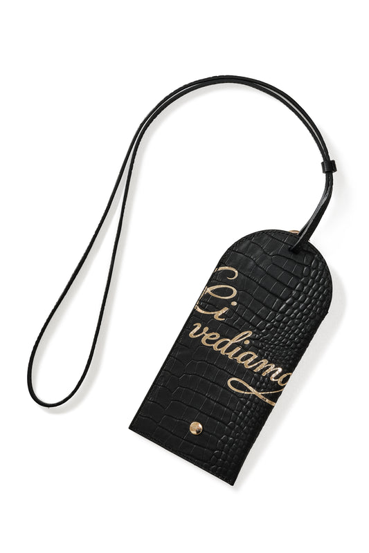 Ci Vediamo Sunglasses Case Black アイウェアケース (箔押し)