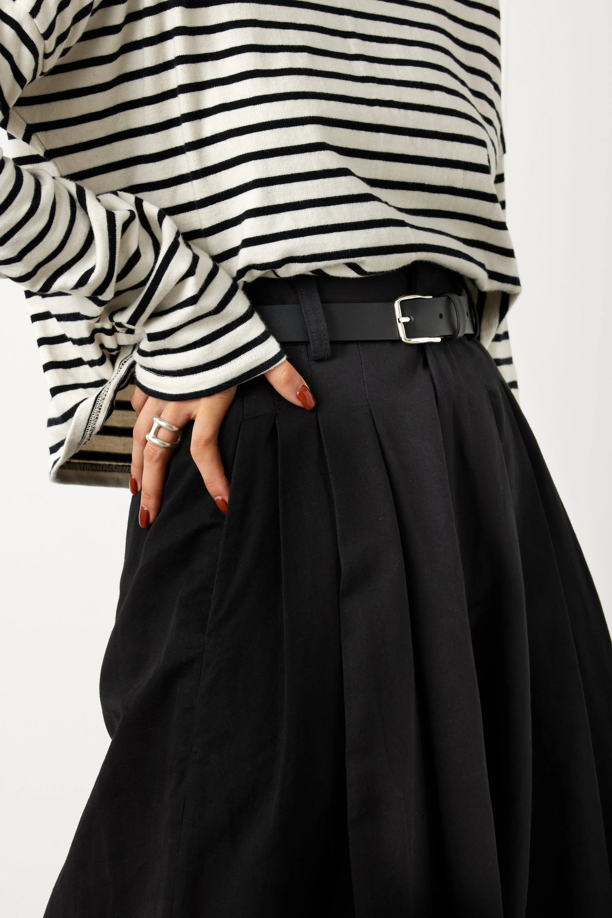 aLORS Cintura(ベルト) Nera(黒) x Argento(シルバー) - aLORS online store