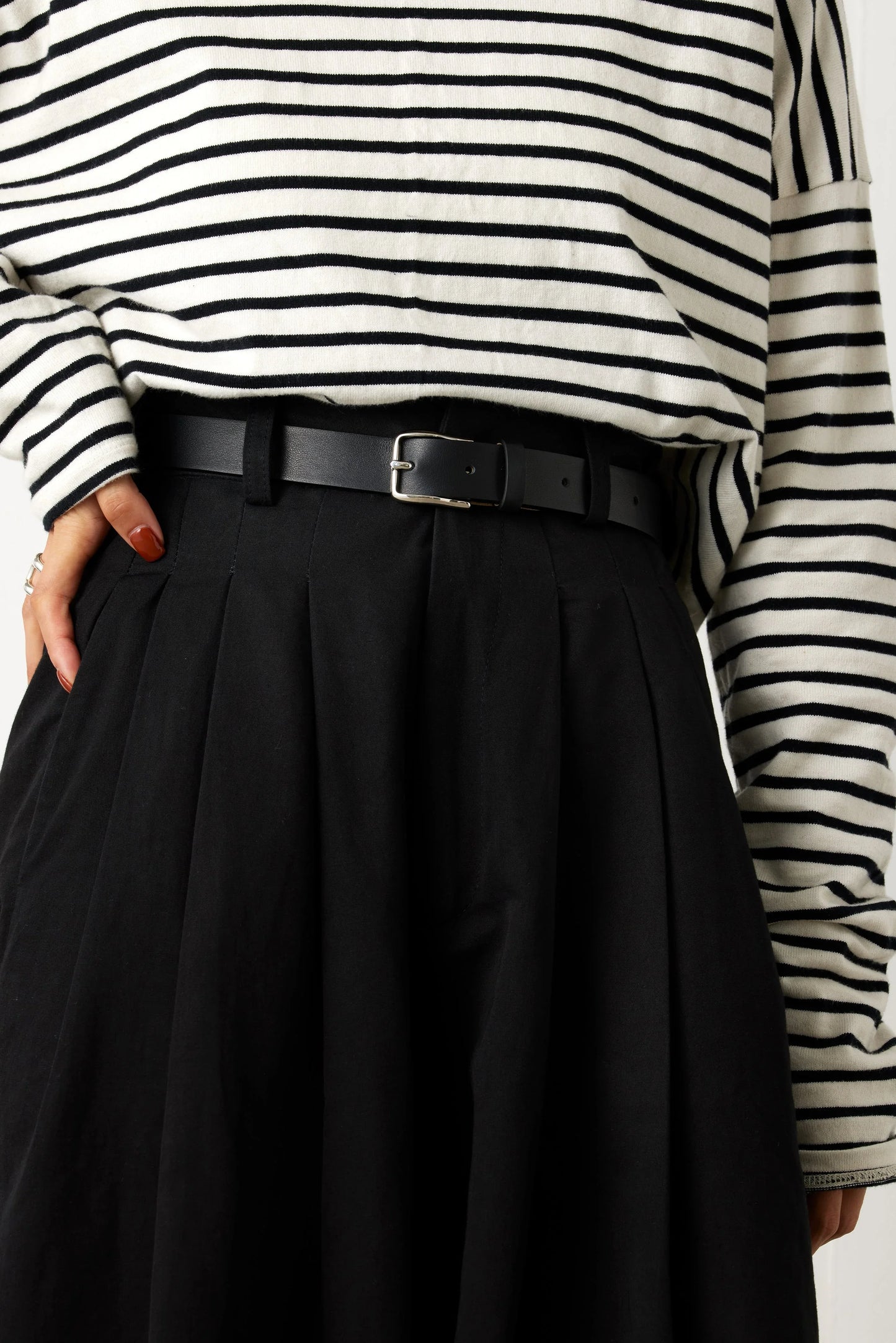 aLORS Cintura(ベルト) Nera(黒) x Argento(シルバー) - aLORS online store