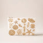 aLORS Select【Elizabeth Scarlett】Ocean Treasures Cotton Everyday Pouch - Cream