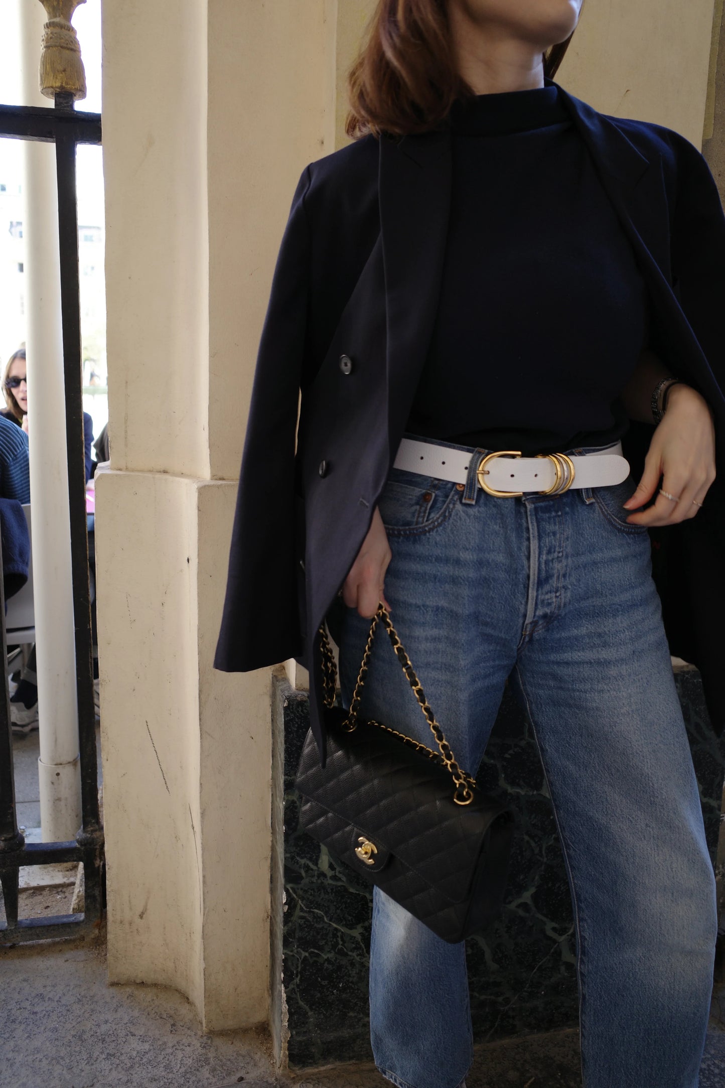 Cintura "Anello di enigma" Panna cotta(ホワイト) - aLORS online store