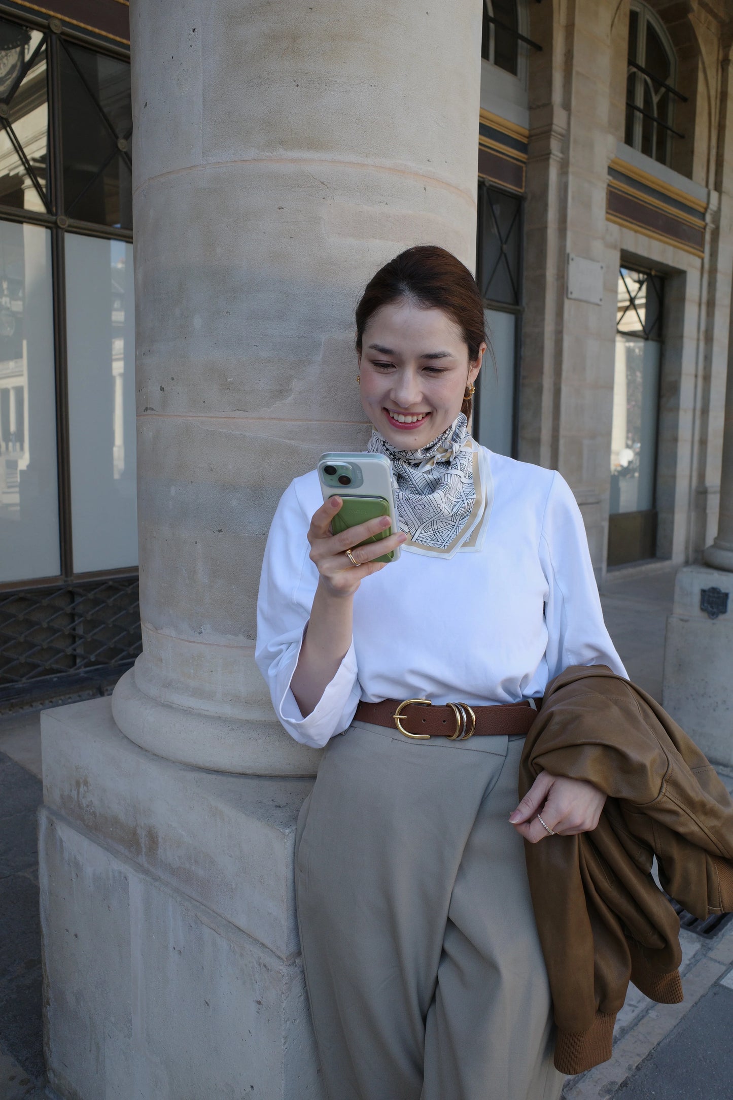 Cintura "Anello di enigma" Tiramisù(ブラウン) - aLORS online store