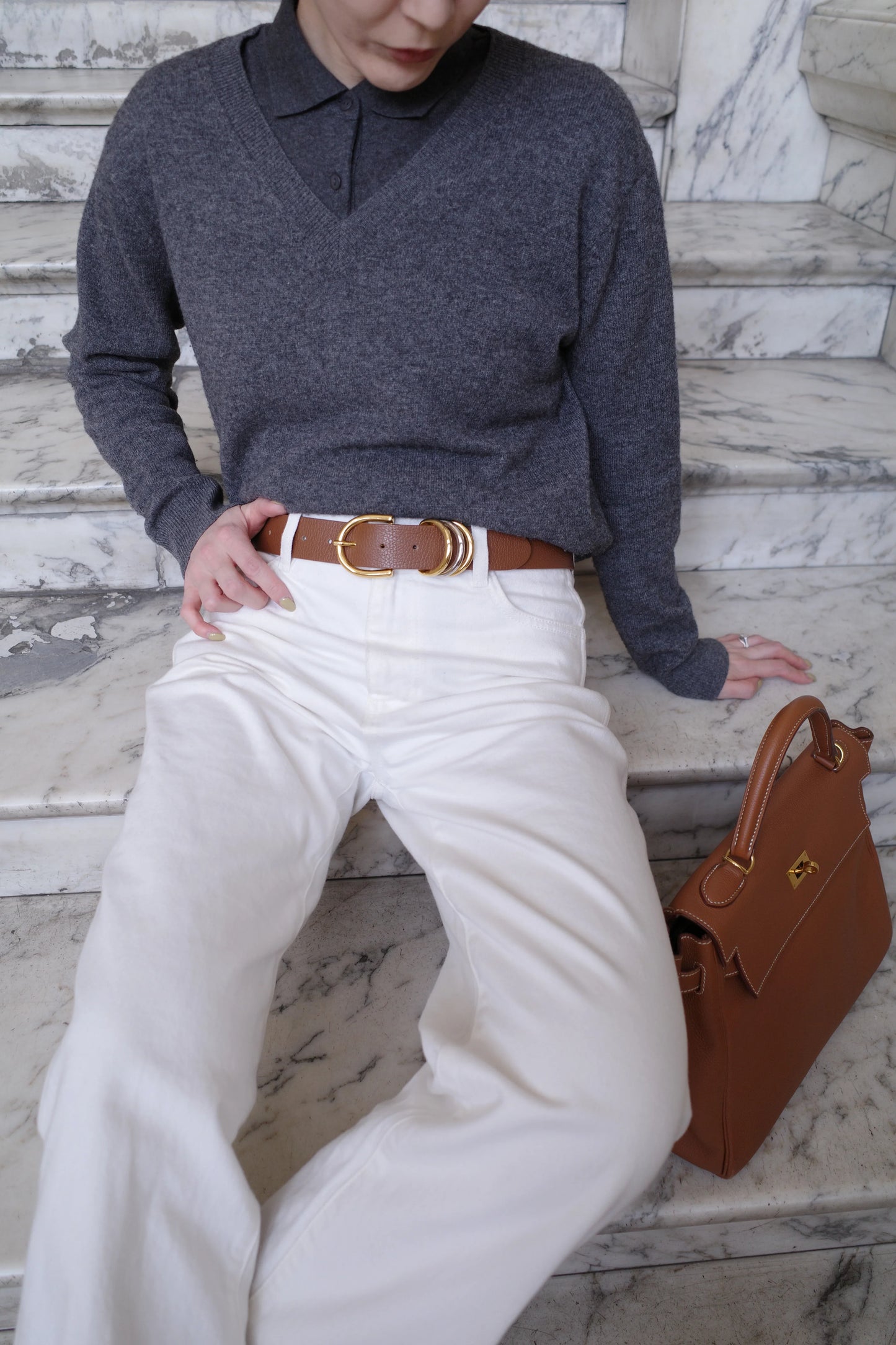 Cintura "Anello di enigma" Tiramisù(ブラウン) - aLORS online store