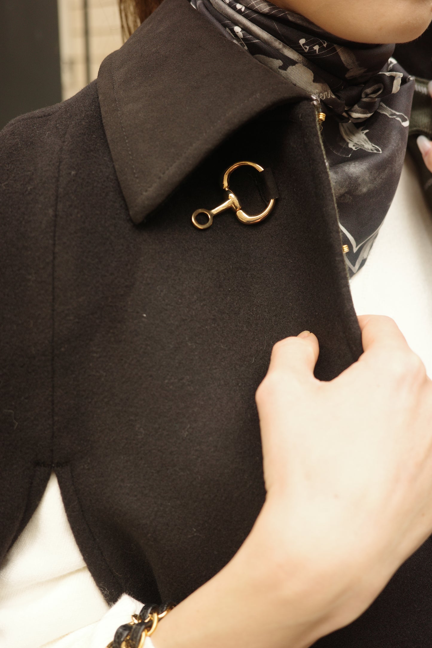 Cape à mors Calliope  Noir ブラック x チェック