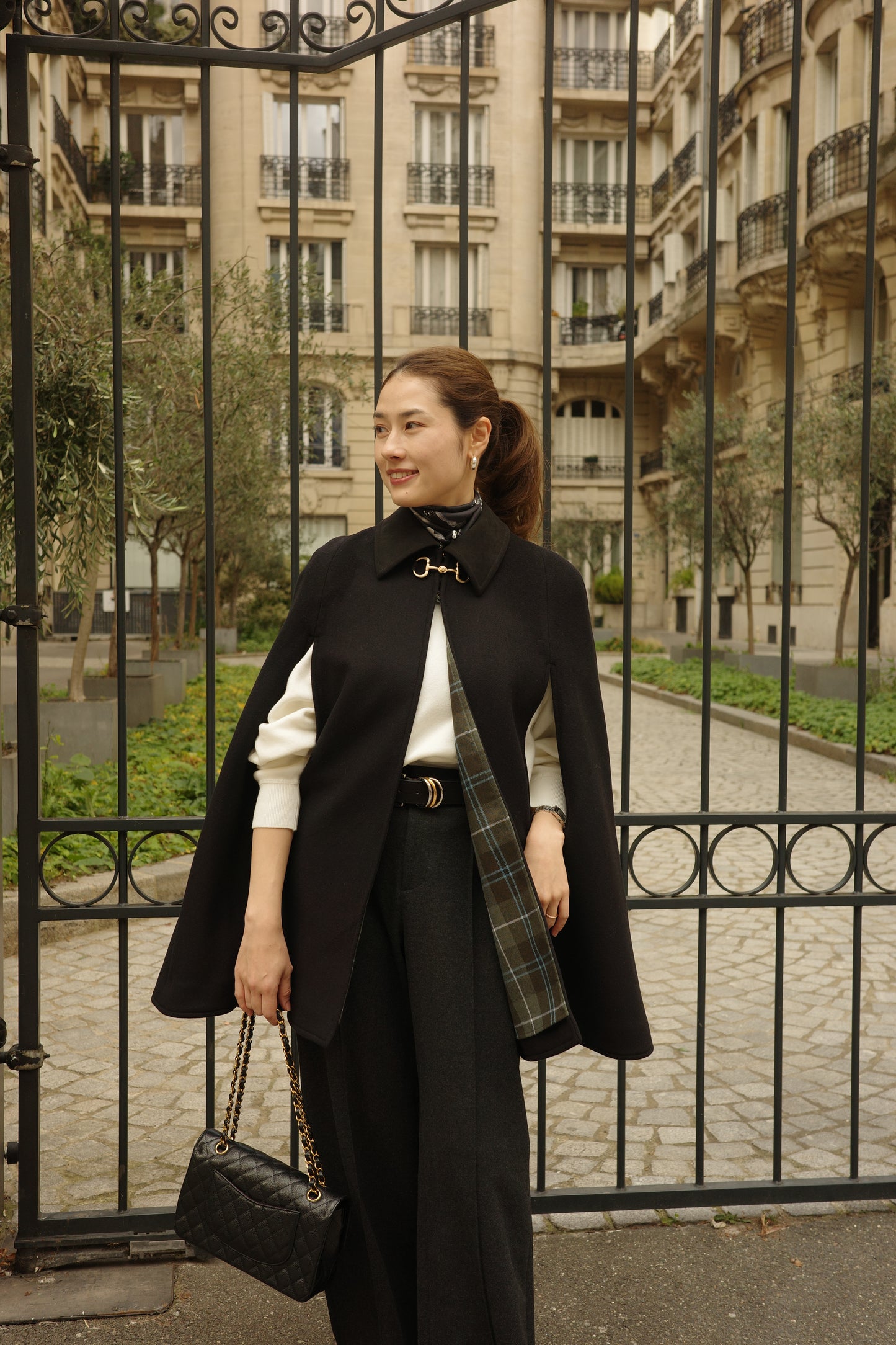 Cape à mors Calliope  Noir ブラック x チェック