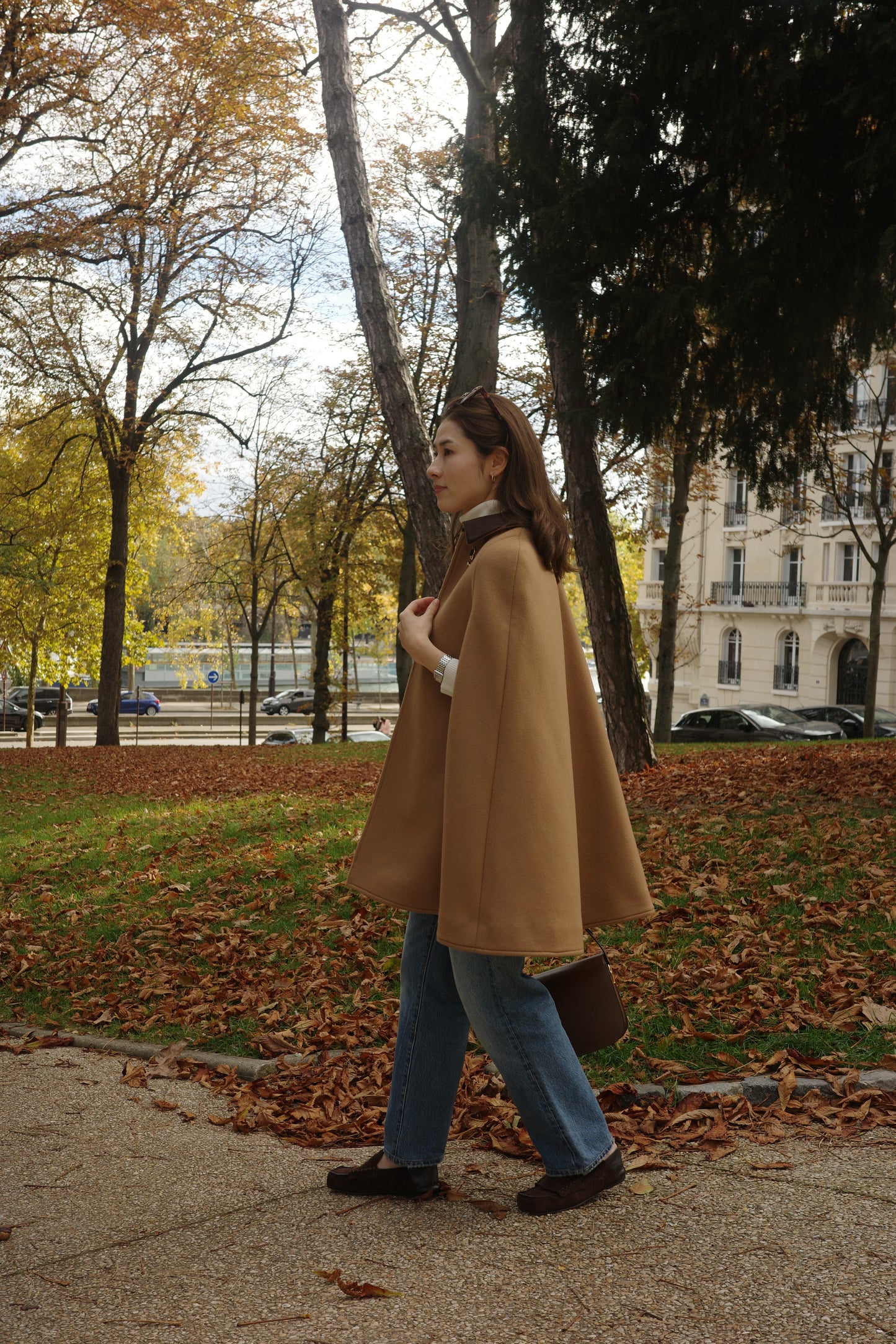 Cape à mors Calliope  Chameau キャメル x チェック