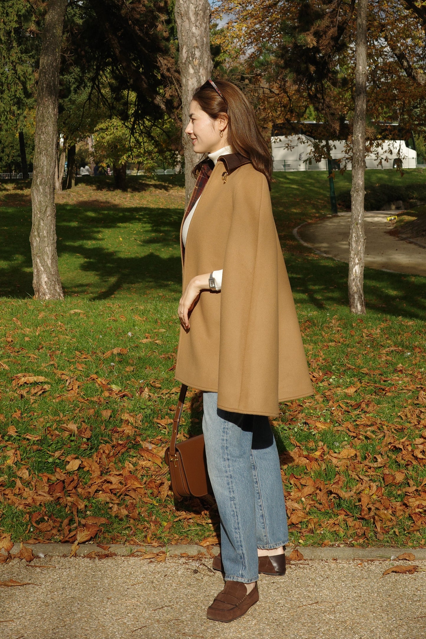 Cape à mors Calliope  Chameau キャメル x チェック