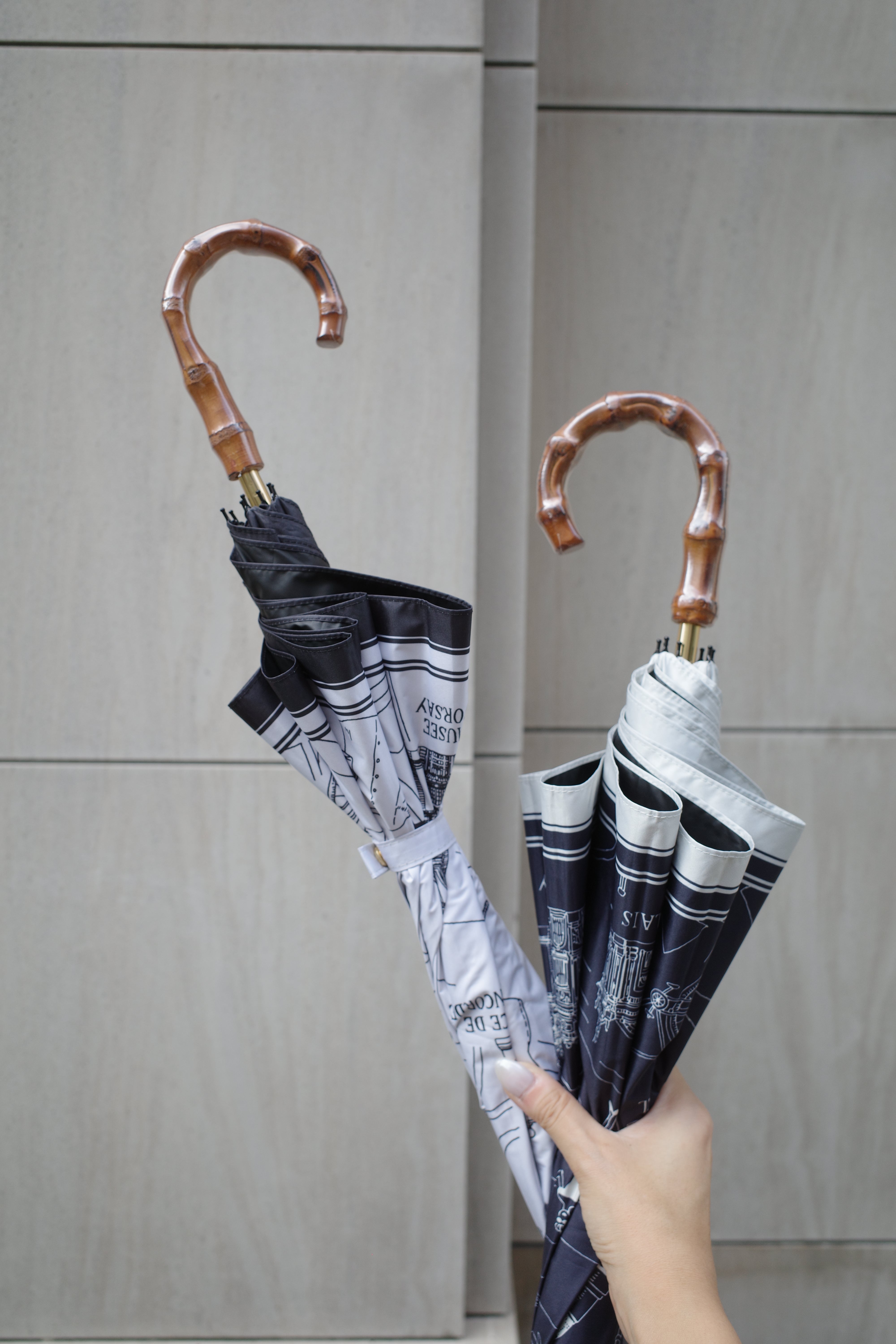 新品未使用　タグ付　aLORS Soleil & Pluie 晴雨兼用傘 パリ柄 Soleil & Pluie Ex-libris Paris x aLORS - une collaboration d