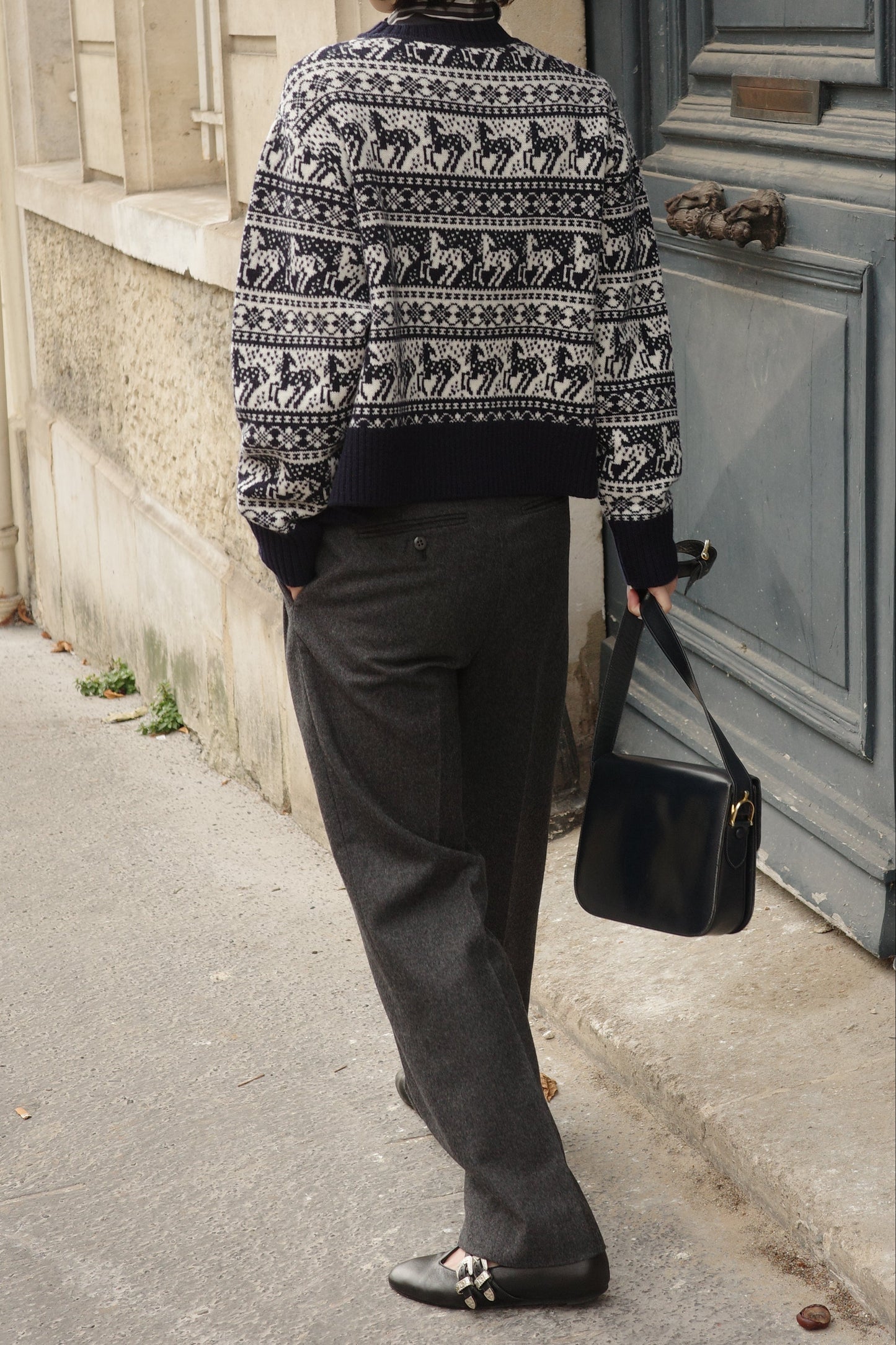 Pull jacquard équestre Rohan