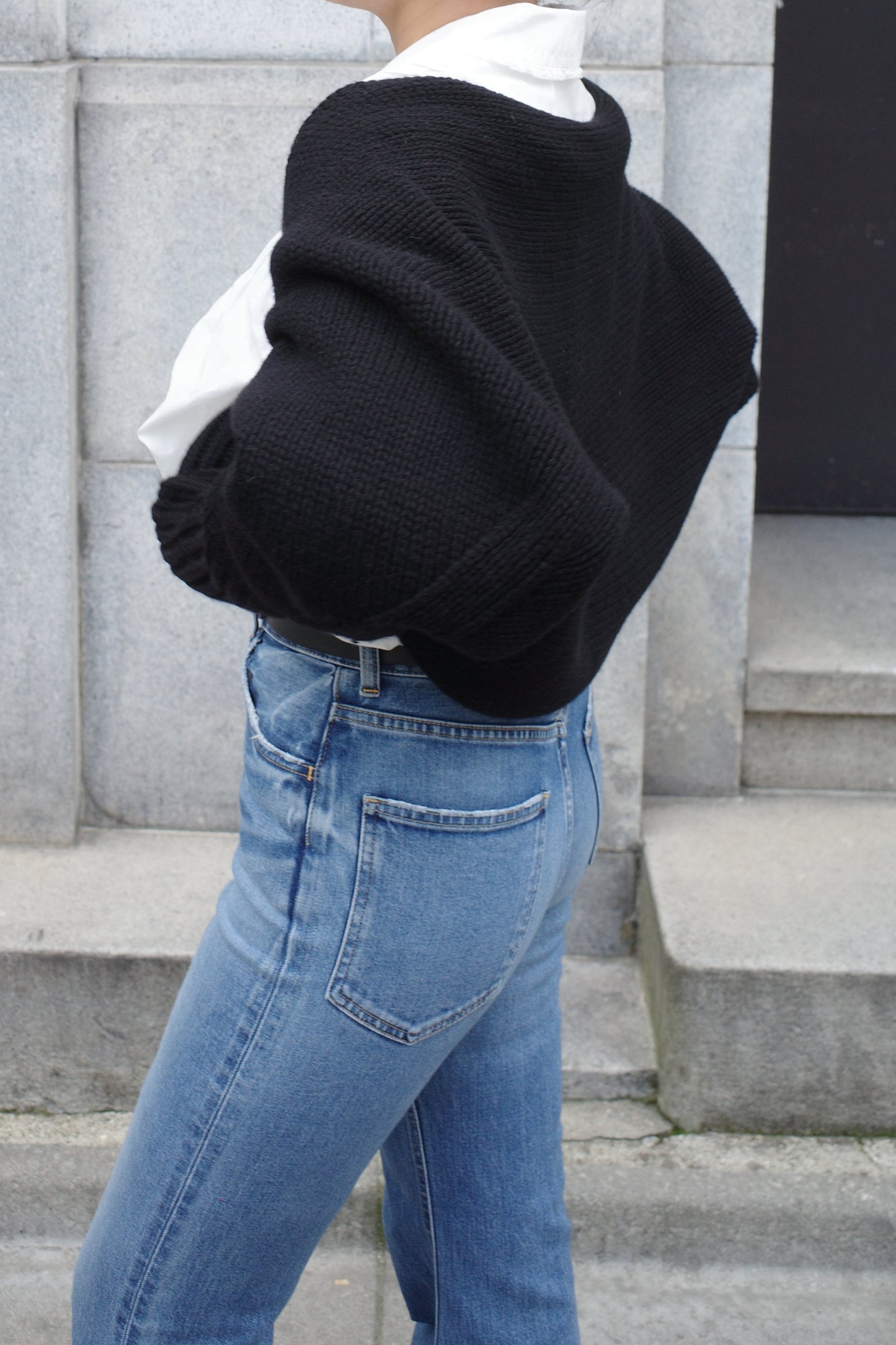 Écharpe et boléro "a" ブラック